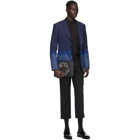 Givenchy Blue Single-Breasted Gradient Blazer