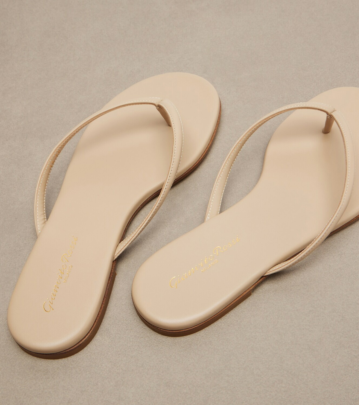 Gianvito Rossi Calypso leather thong sandals