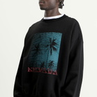 Balenciaga Men's Vintage Medium Fit Crewneck in Black