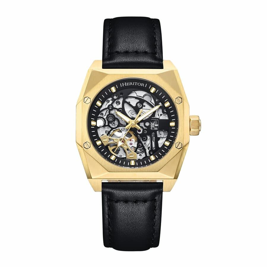 Heritor Elliott Automatic Black Dial Mens Watch HERHS4004
