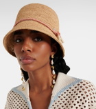 Alémais Sunlit crochet raffia bucket hat