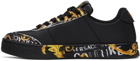 Versace Jeans Couture Black & Gold Court 88 Sneakers