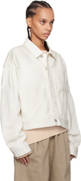 Entire Studios Off-White Gem Denim Jacket