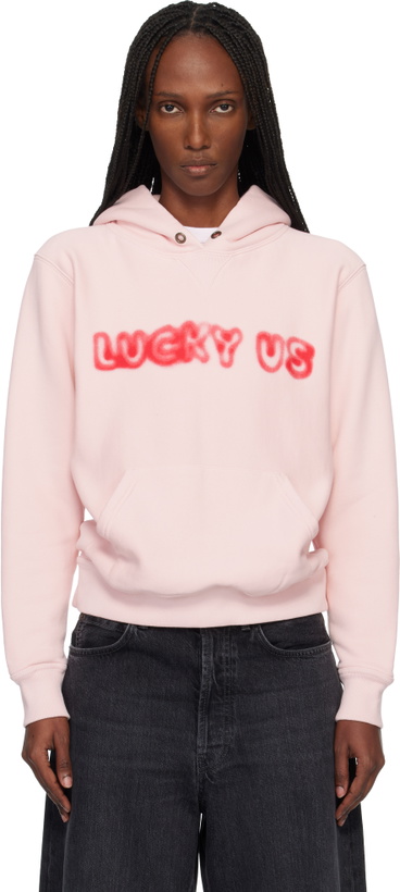 Photo: Kenzo Pink Kenzo Paris 'KENZO Words' Hoodie