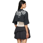 Palm Angels Black Big Neck Logo Mini T-shirt