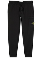 Stone Island Logo Cotton Sweatpants Black