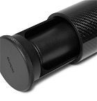 Bamford Watch Department - Carbon Fibre and Leather Watch Roll - Black