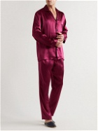 Rubinacci - Silk-Satin Pyjama Set - Burgundy