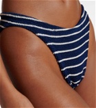 Hunza G Jean striped bikini