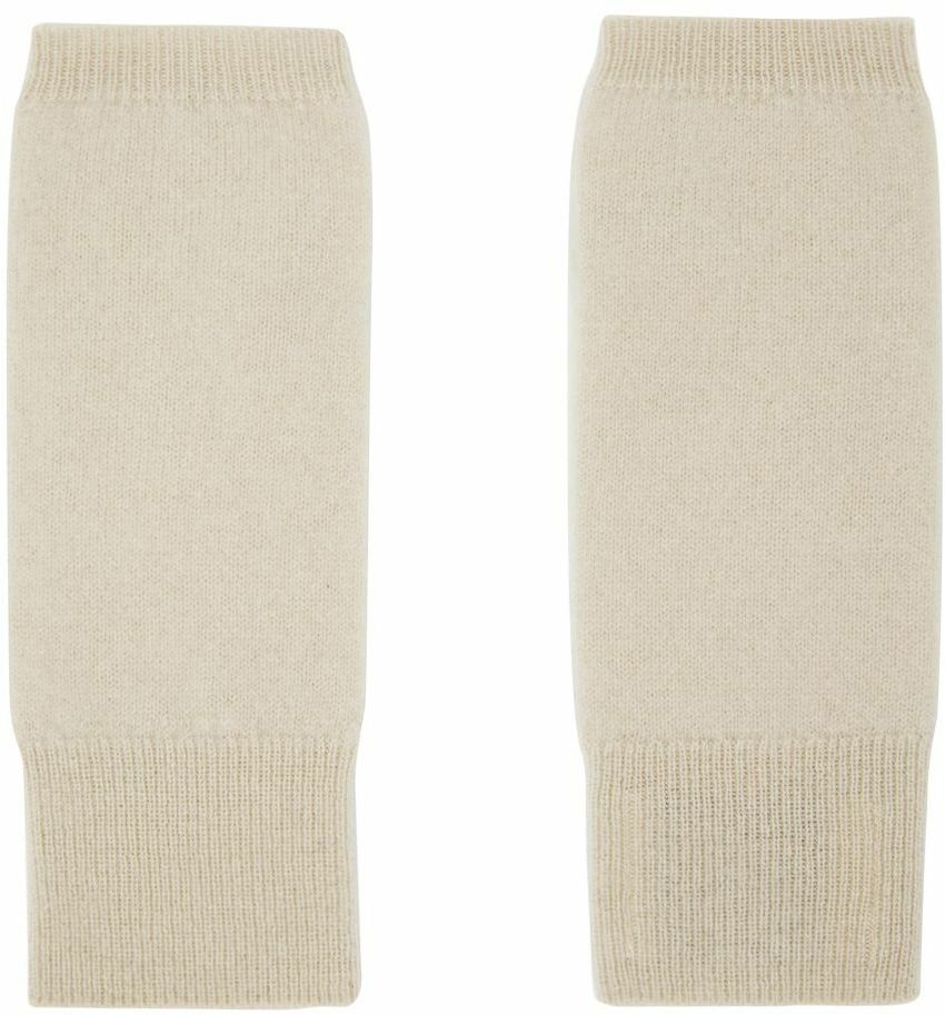 Frenckenberger SSENSE Exclusive Beige Cashmere Mittens