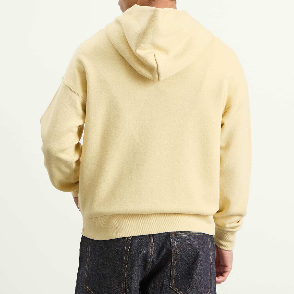 Visvim Men's Jumbo Fine Wool Hoodie in Yellow