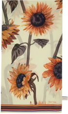 Paul Smith Beige Sunflower Print Scarf