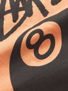 STÜSSY - Printed Cotton-Jersey T-Shirt - Orange