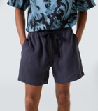 Commas Linen shorts