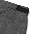 Maison Margiela - Pleated Checked Virgin Wool Trousers - Gray