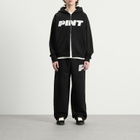 END. Pint Club Zip-Hoodie in Washed Black