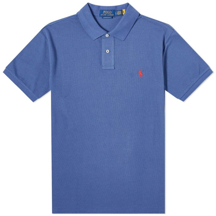 Photo: Polo Ralph Lauren Men's Custom Fit Polo Shirt in Old Royal