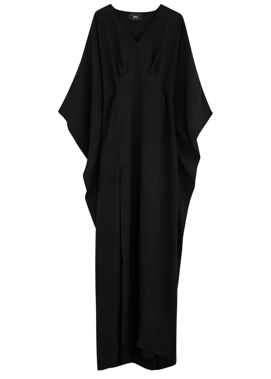 knee length dresses for ladies Elevate Your Style With The Black Goddess Kaftan Maxi Dress main image 0