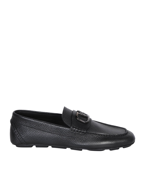 Photo: Valentino Driver Vlogo Black Loafer