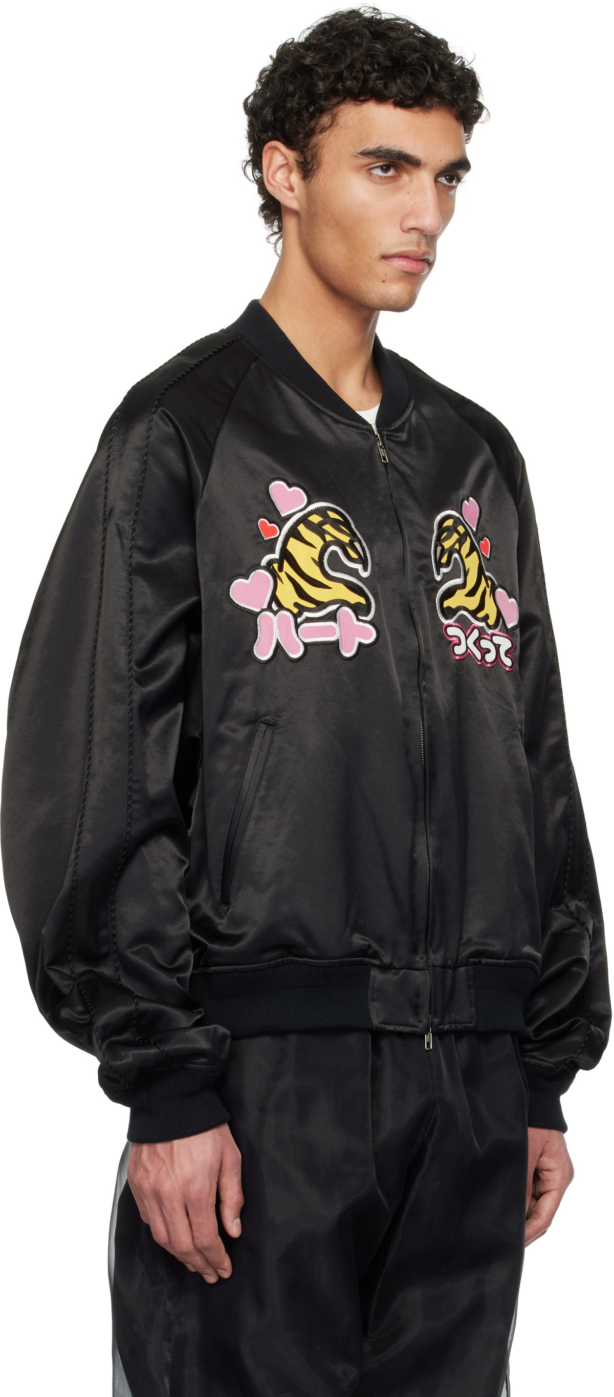 doublet Black Tiger Fan-Service Souvenir Bomber Jacket