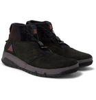 Nike - ACG Ruckel Ridge Perforated Suede And Flyknit Sneakers - Men - Black