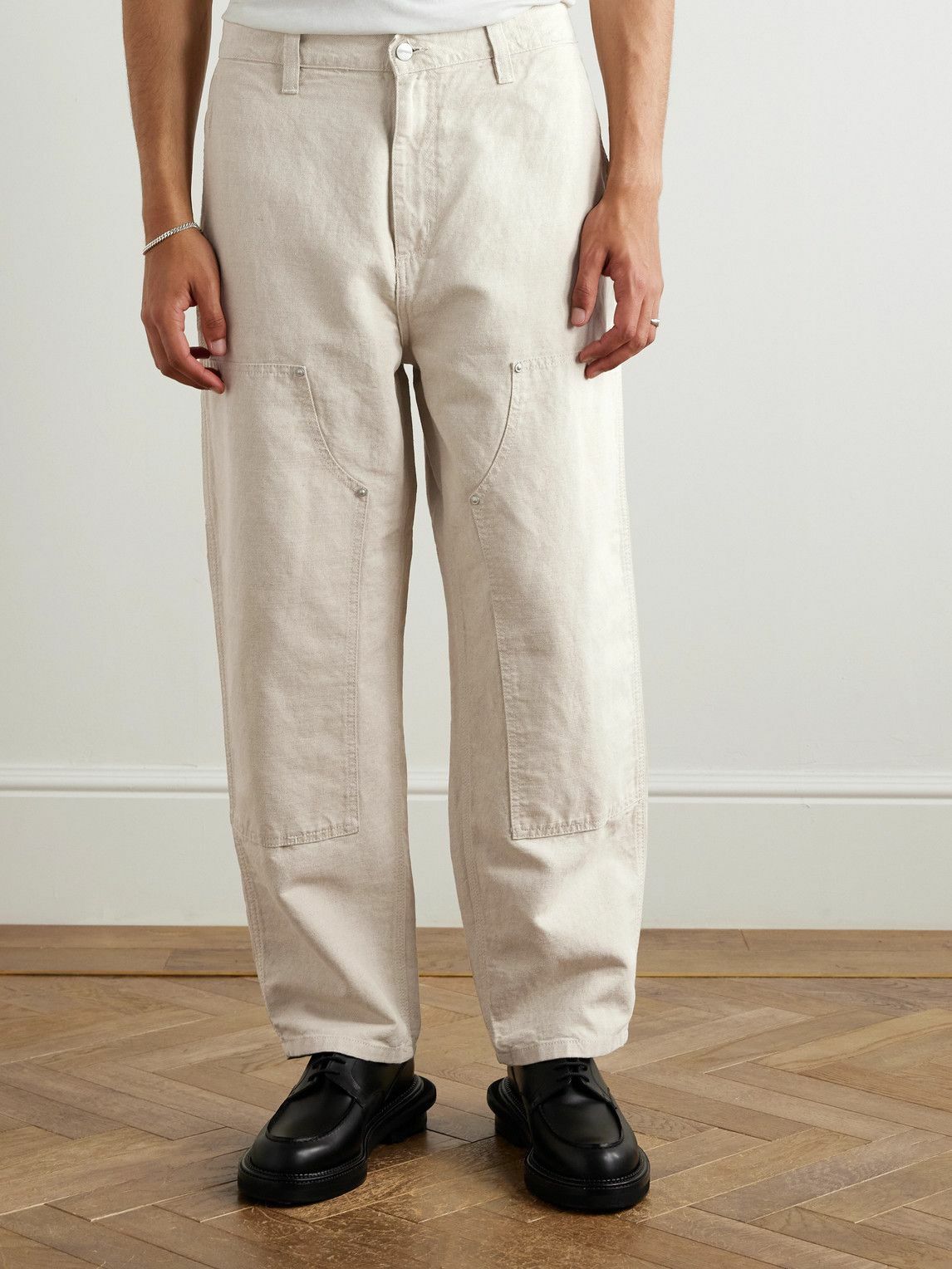 Carhartt WIP - Walter Double Knee Straight-Leg Cotton-Canvas Trousers - Neutrals