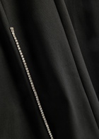 Alice + Olivia Embellished Split-hem Trousers Black