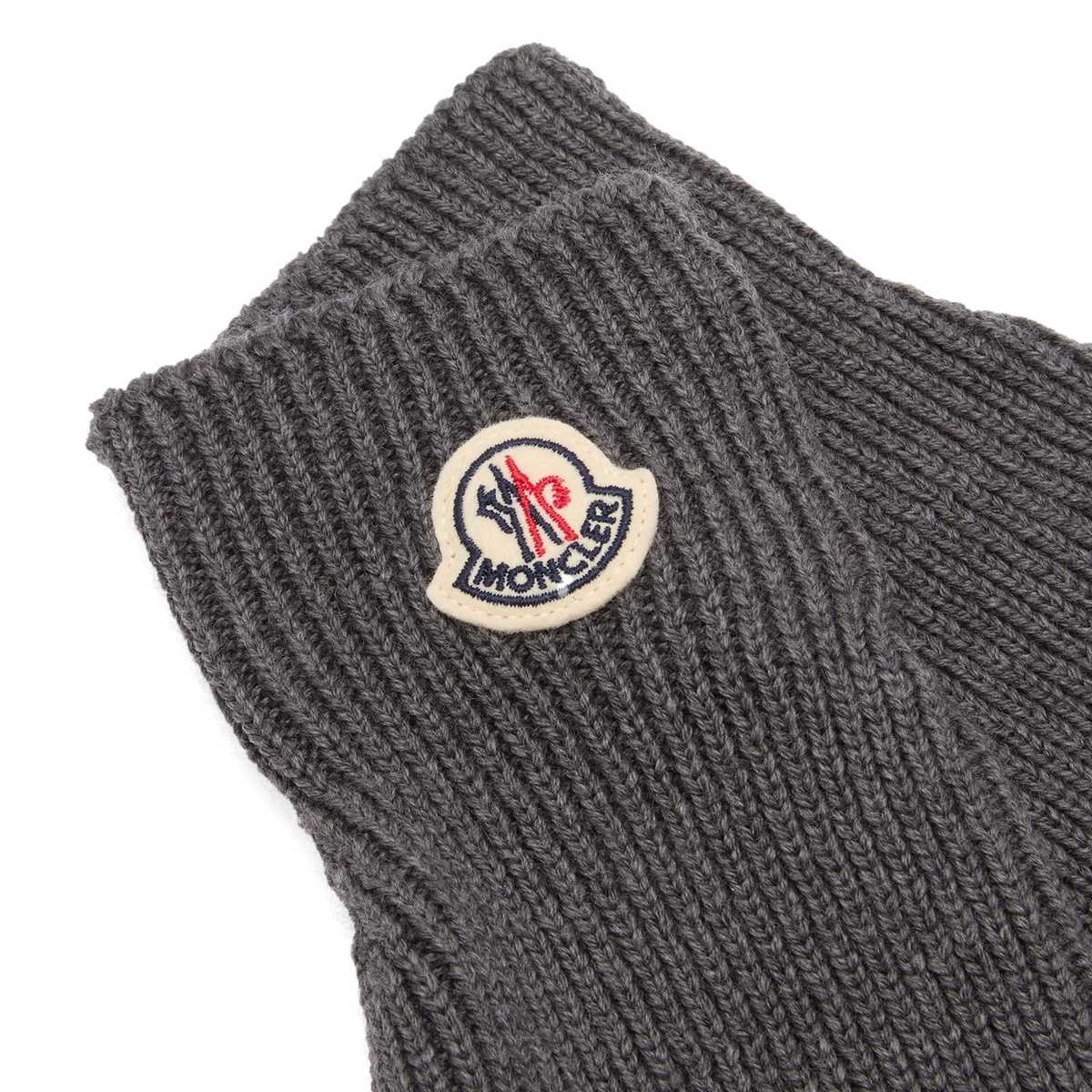 Moncler Men's Wool Gloves in Grey