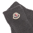 Moncler Men's Wool Gloves in Grey