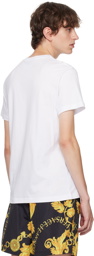 Versace Jeans Couture White V-Emblem T-Shirt