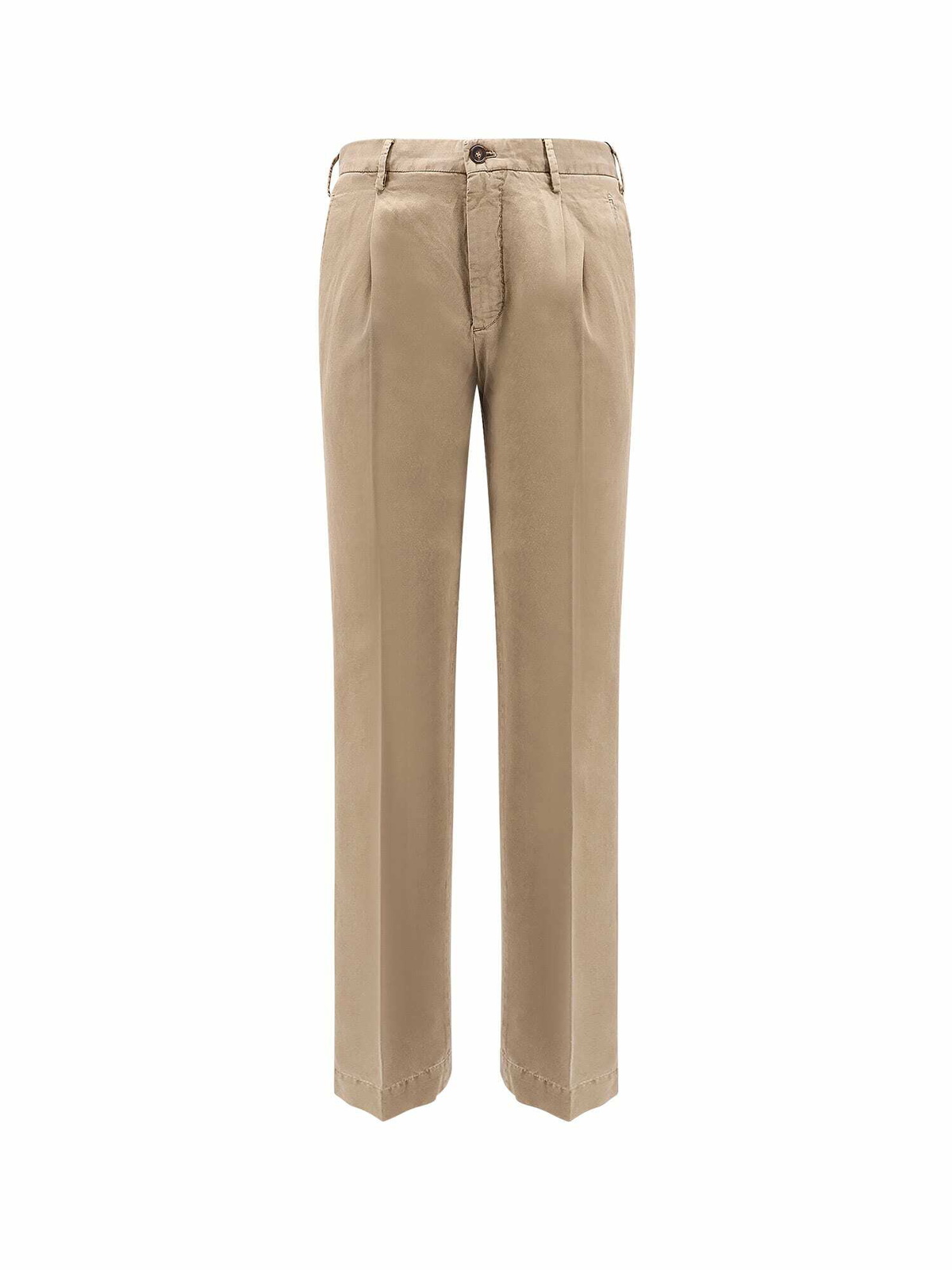 Unused INCOTEX Incotex Beige Cotton Pants Size 25