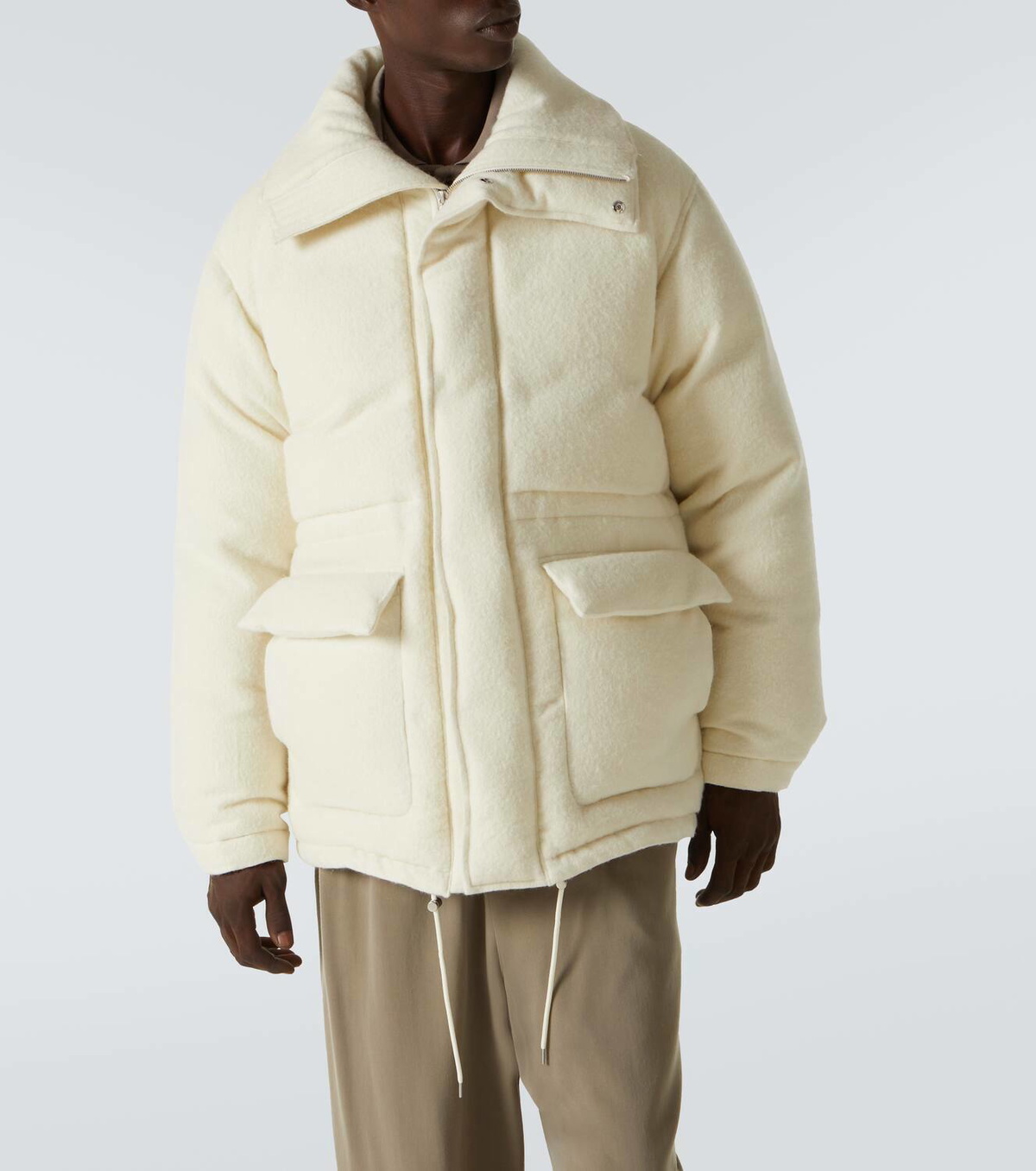 Auralee Alpaca and wool down jacket Auralee