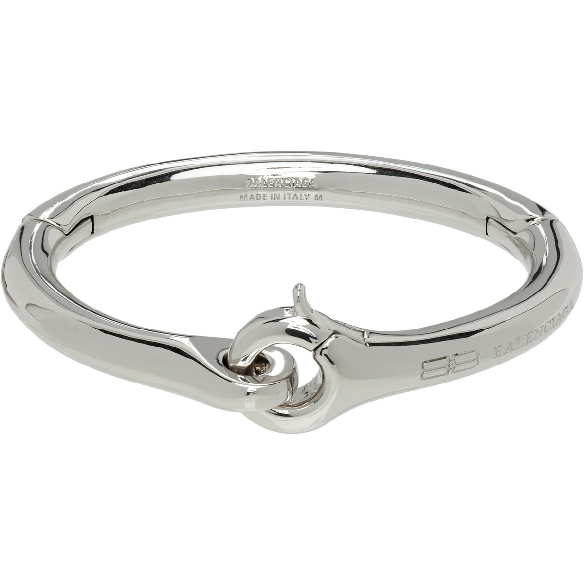 Balenciaga - Silver-Tone Logo Cuff - Silver Balenciaga