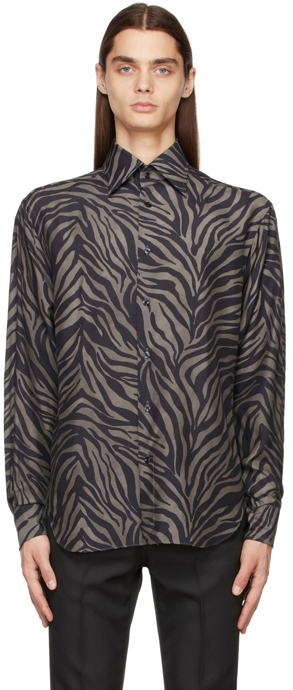 Black Zebra Print Shirt Black Zebra Print Shirt