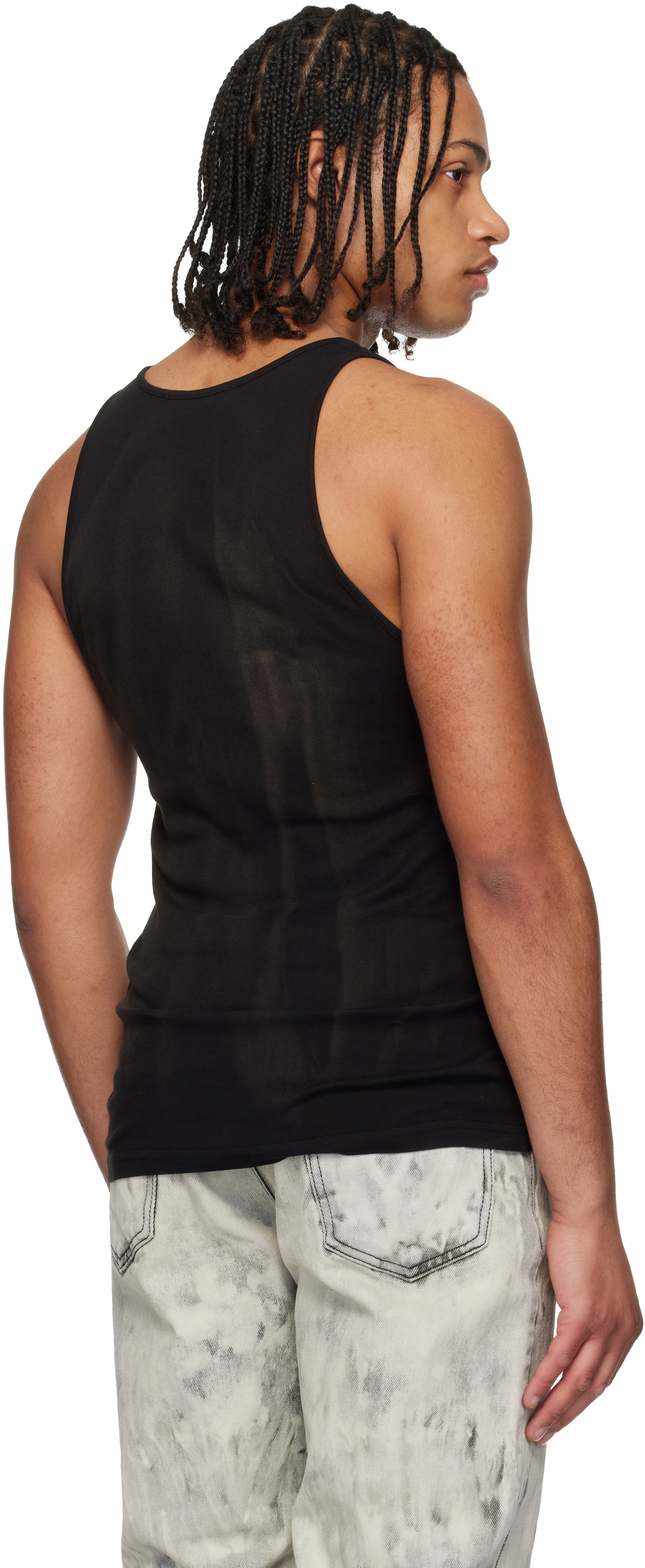 ALEXANDER DIGENOVA Black Faded Tank Top