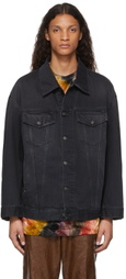 Acne Studios Black Oversized Denim Jacket