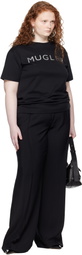 Mugler Black Chrome Logo T-shirt
