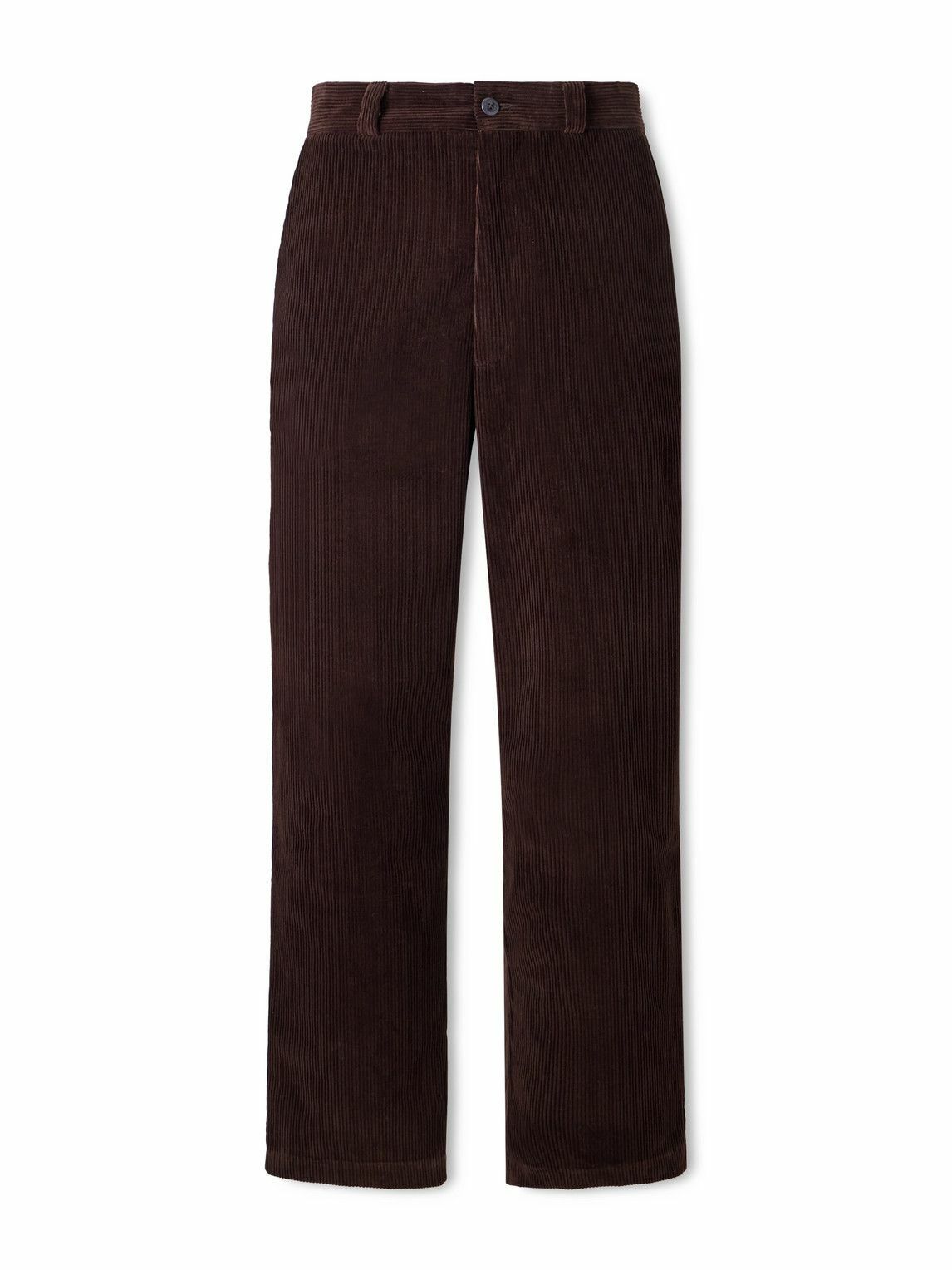 The Elder Statesman - Straight-Leg Cotton-Corduroy Trousers - Brown