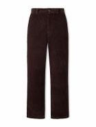 The Elder Statesman - Straight-Leg Cotton-Corduroy Trousers - Brown