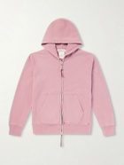 Remi Relief - Cotton-Jersey Zip-Up Hoodie - Pink