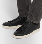 TOM FORD - Warwick Perforated Full-Grain Leather Sneakers - Black