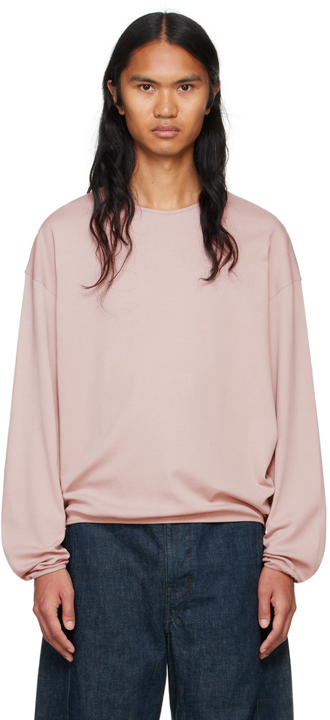 LEMAIRE Pink Relaxed Long Sleeve T-shirt Lemaire