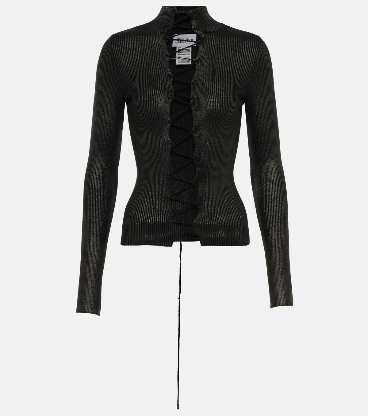 Jean Paul Gaultier - Lace-up wool top Jean Paul Gaultier Jean Paul Gaultier - Lace-up wool top Jean Paul Gaultier