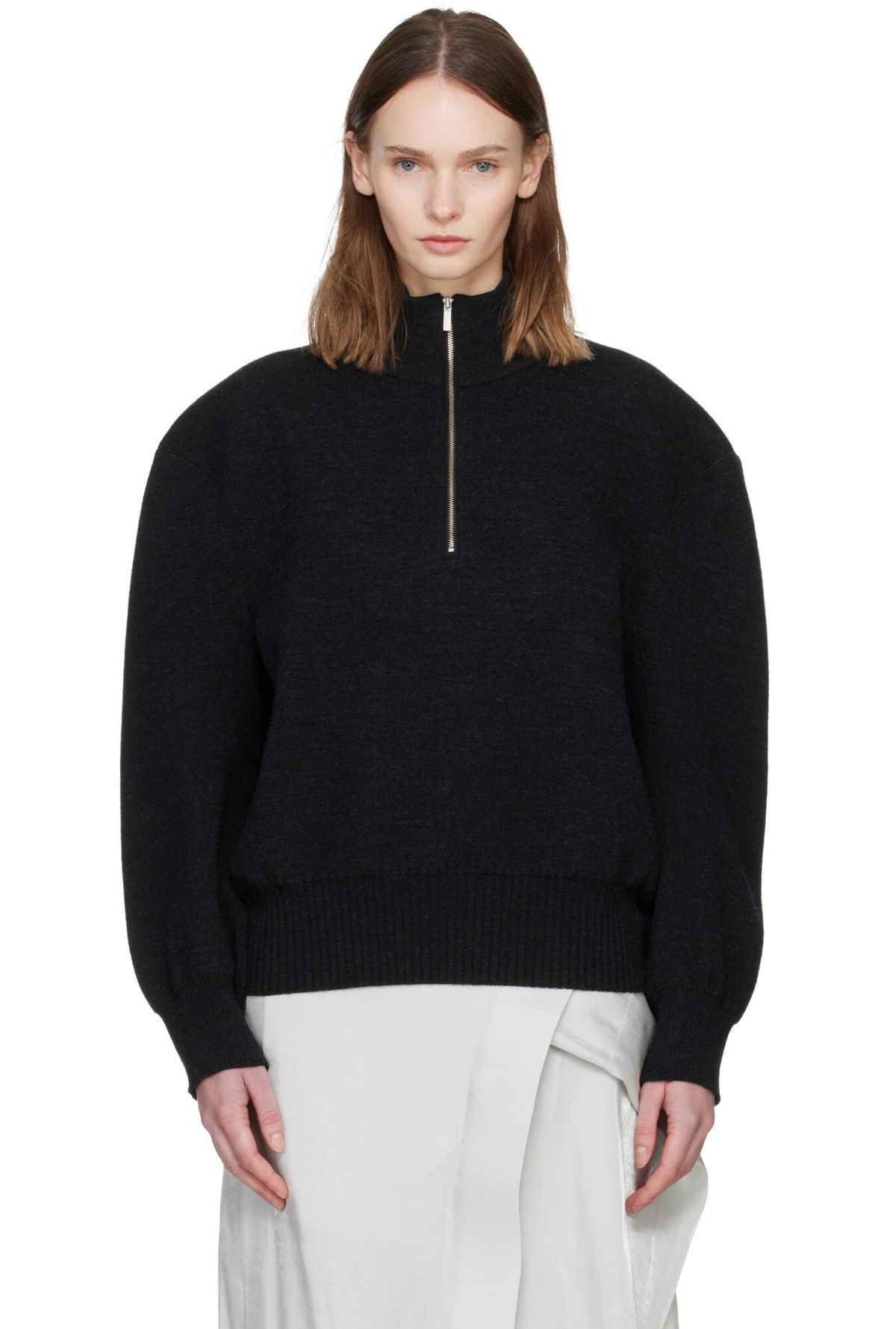 ISSEY MIYAKE Black Handsome Knit Sweater