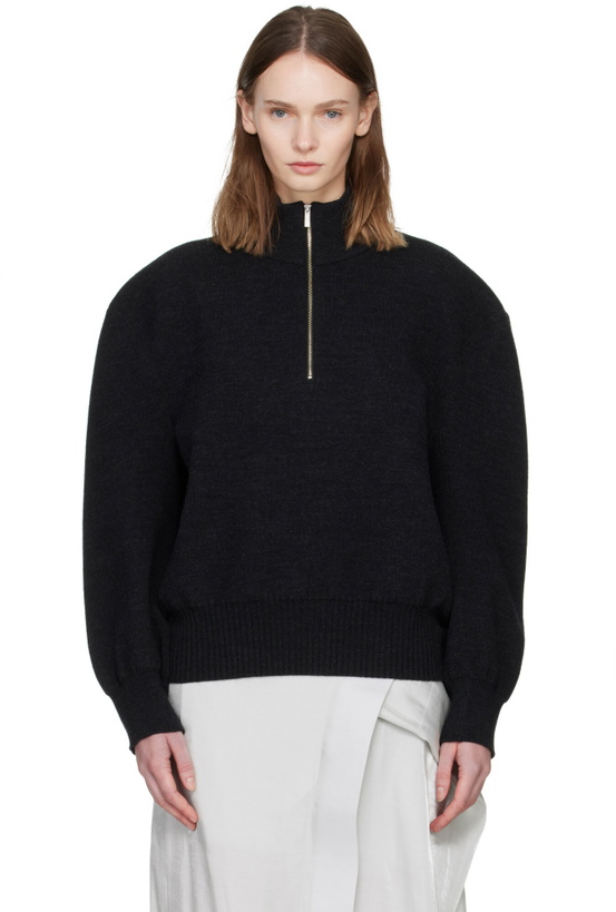 Photo: ISSEY MIYAKE Black Handsome Knit Sweater