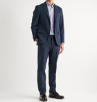 Canali - Slim-Fit Stretch-Cotton Twill Suit Trousers - Blue