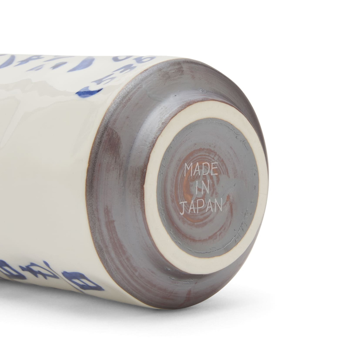 BEAMS JAPAN Ceramic Sushi Cup in White/Blue 