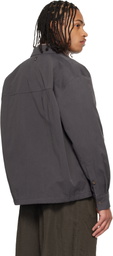LE17SEPTEMBRE Gray Zip Shirt