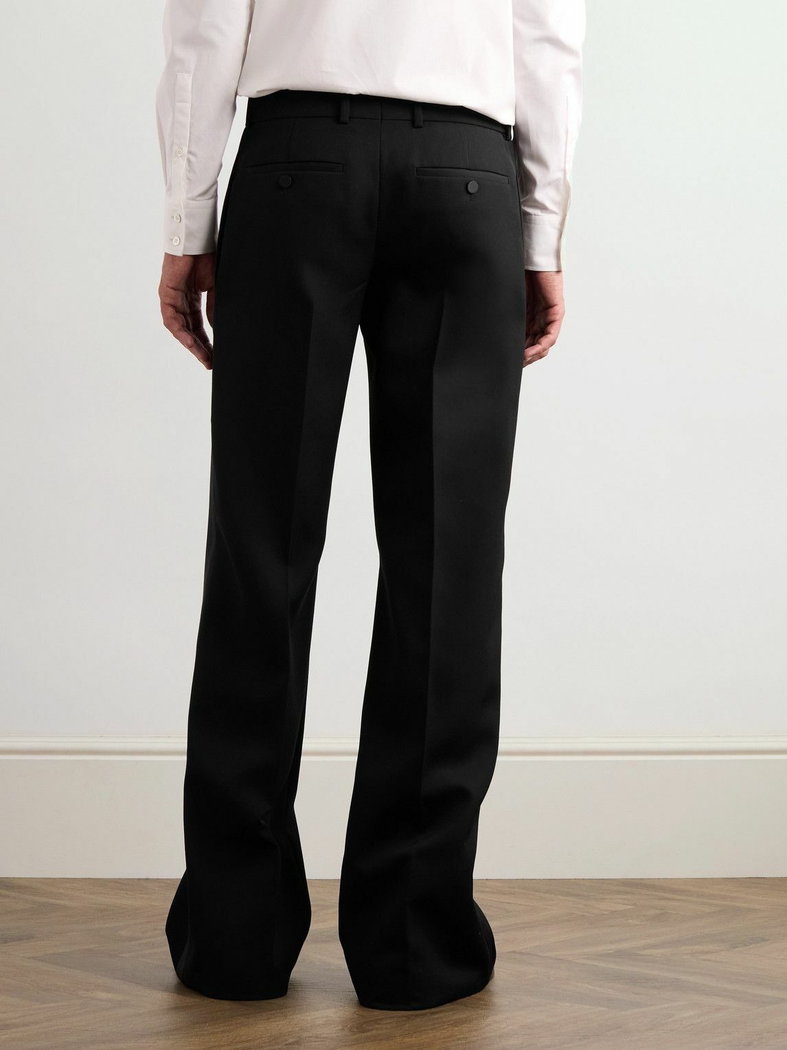 Alexander McQueen - Straight-Leg Wool Trousers - Black