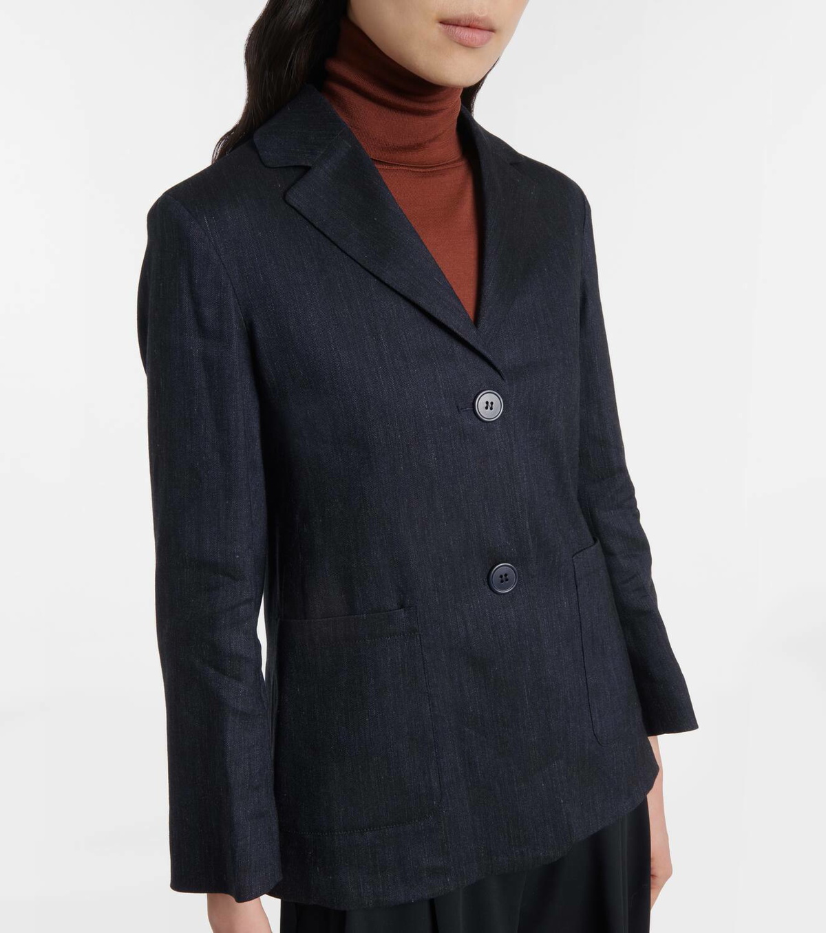【送料&関税込】'S Max Mara Derna Linen Blazer S Max Mara Derna linen-blend twill blazer S Max Mara